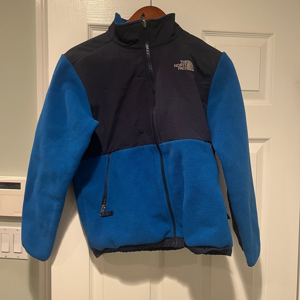 The North Face Kids Black and Blue Puffer Jacket Large 14/16